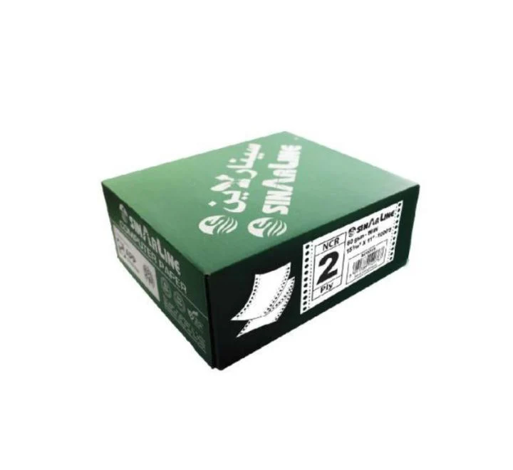 سينارلين SF0009 ورق قائمة / كمبيوتر 9.5 × 11 طبقتين أبيض / وردي - Image 2