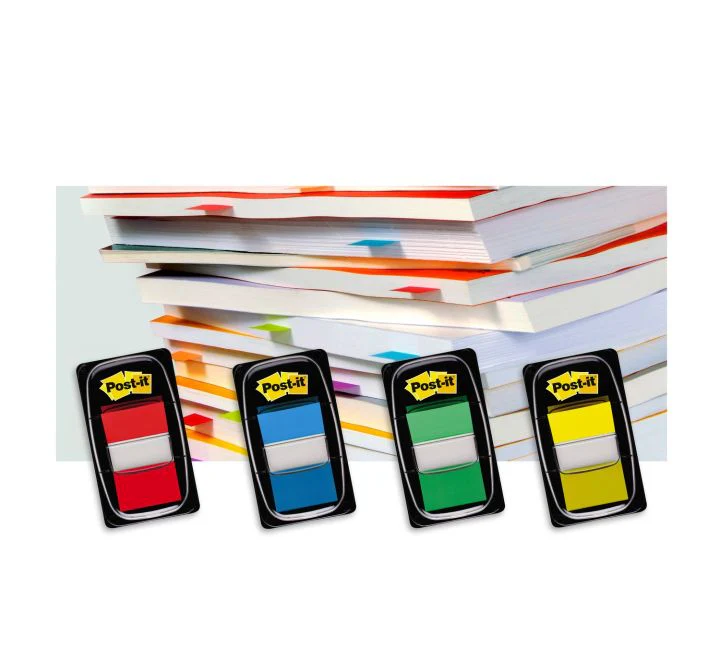 3M 680 1 ملصق ورقي - أحمر 1 بوصة × 1.7 بوصة، 50 ورقة - Image 3