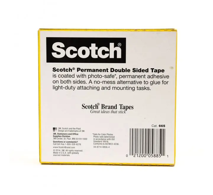 3M 665-3436 شريط لاصق سكوتش مزدوج 3/4 × 36 - Image 2
