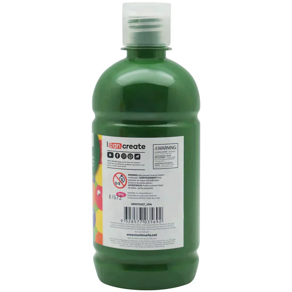مونت مارتي للأطفال - ملصقات طلاء أخضر 500 مل MPST0017- ساب - Image 2