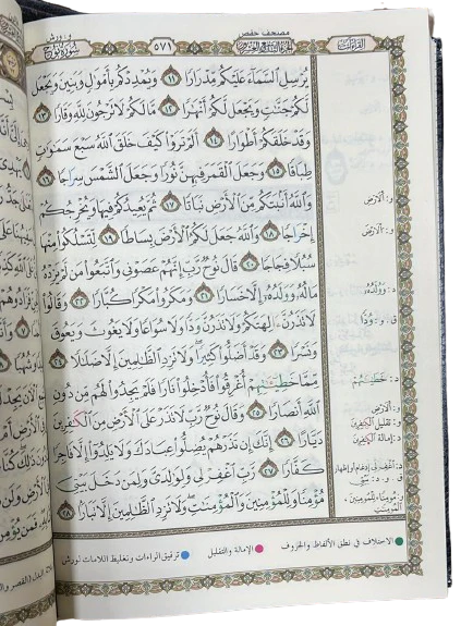 مصحف القراءات المتداولة في العالم على هامش المصحف الشريف حفص - ورش - قالون - الدوري - Image 2