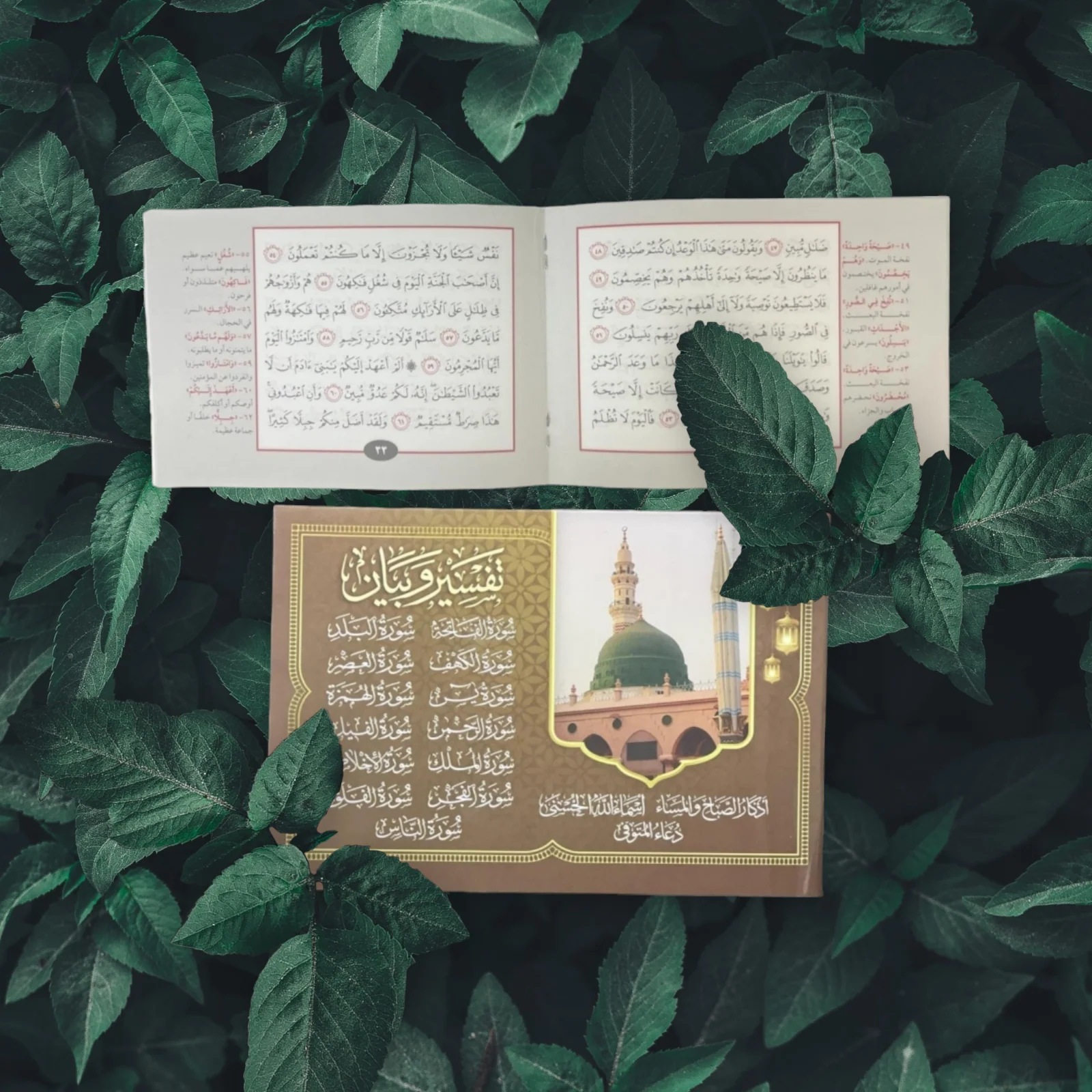 عدد 50 كتيب تفسير وبيان مقاس 12*17 سم - 13 سوره مع اذكار الصباح والمساء والدعاء للمتوفي - Image 3
