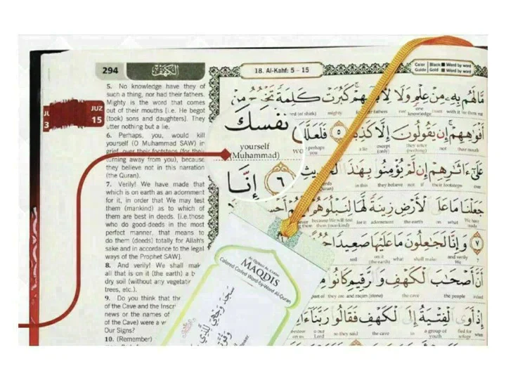 ترجمة معاني القرآن الكريم كلمة بكلمة مع التجويد الملون عربي-إنجليزي - Image 7