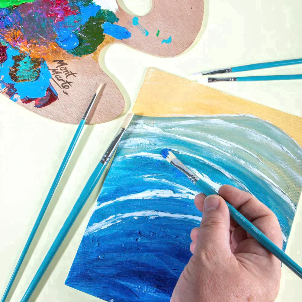 مجموعة فرش رسم من سلسلة معرض مونت مارتي - زيتية، 5 قطع - Image 6