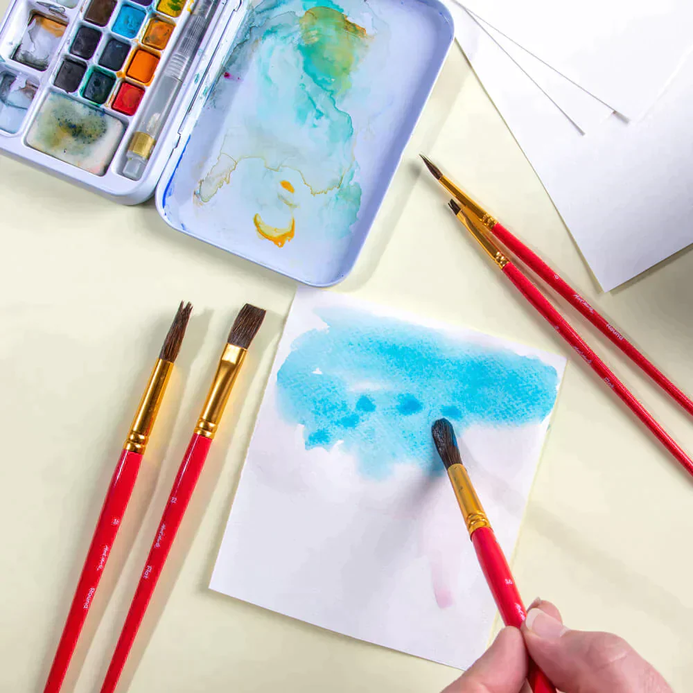 مجموعة فرش رسم من سلسلة معرض مونت مارتي - ألوان مائية، 5 قطع - Image 6
