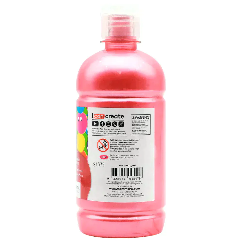 مونت مارتي كيدز - ملصقات طلاء معدني 500 مل MPST3002 - مرجاني معدني - Image 2