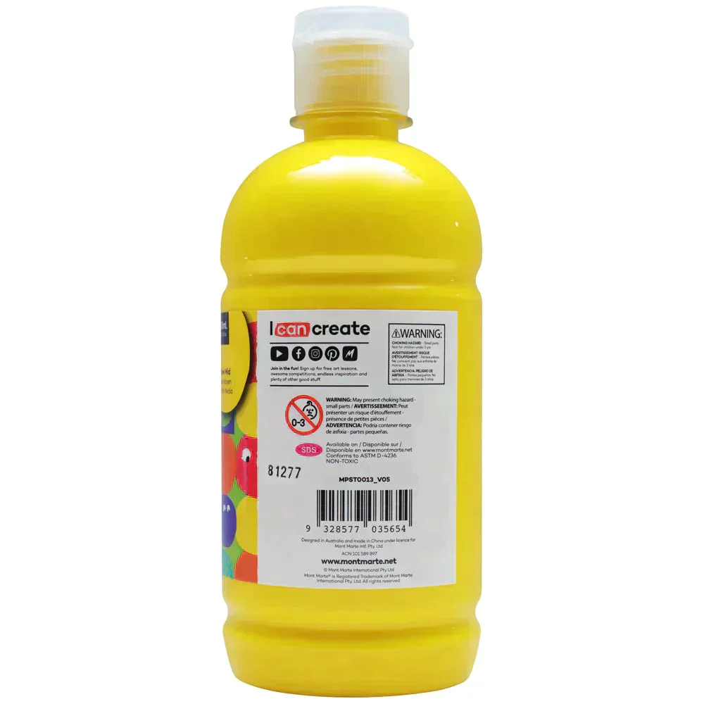 مونت مارتي كيدز - ملصقات طلاء 500 مل MPST0013- أصفر متوسط - Image 2