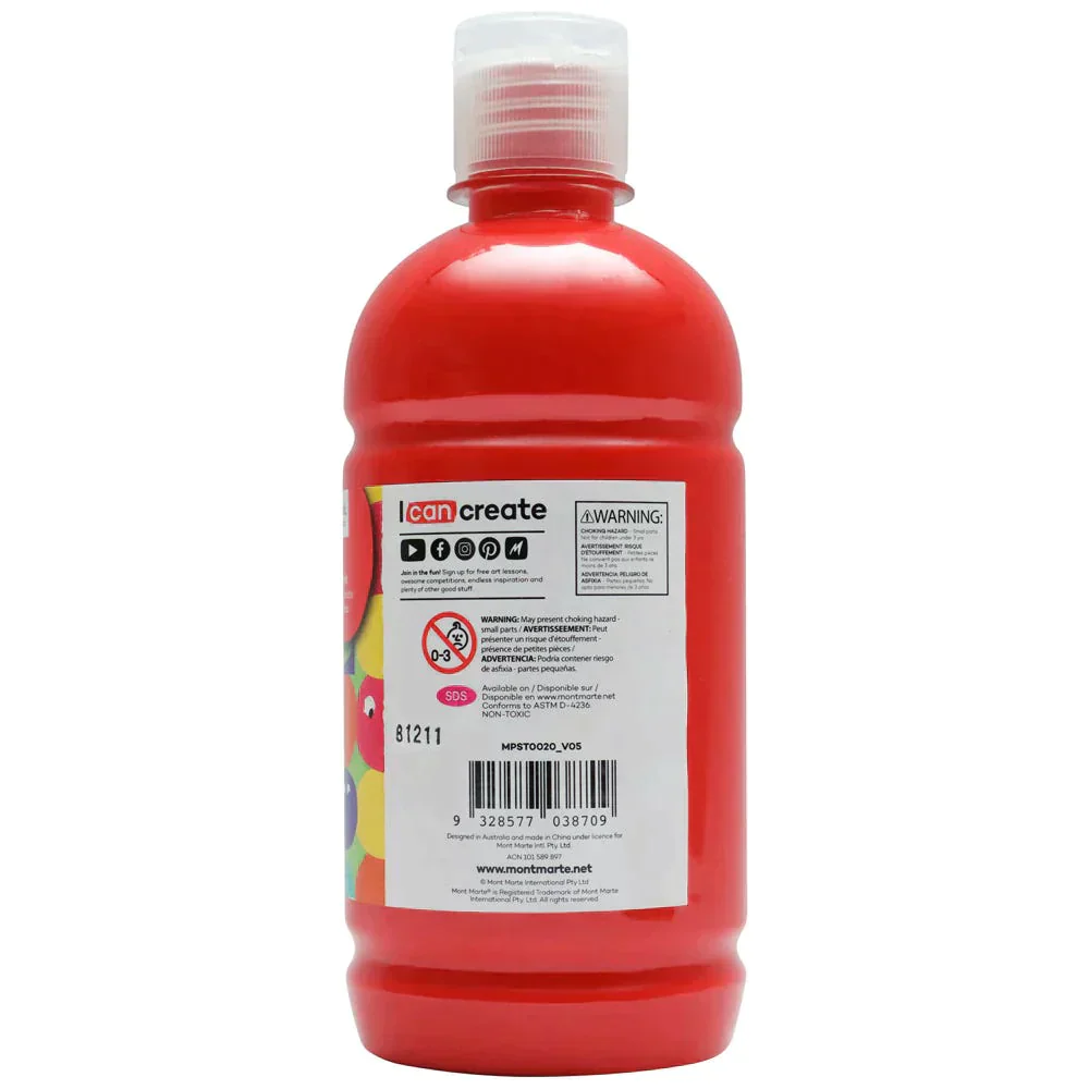 مونت مارتي كيدز - ملصقات طلاء 500 مل MPST0020- قرمزي - Image 2
