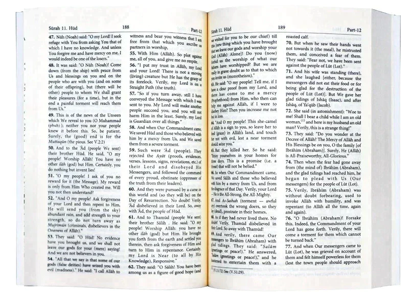 القرآن الكريم باللغة الإنجليزية فقط غلاف أخضر غلاف عادي - Image 2