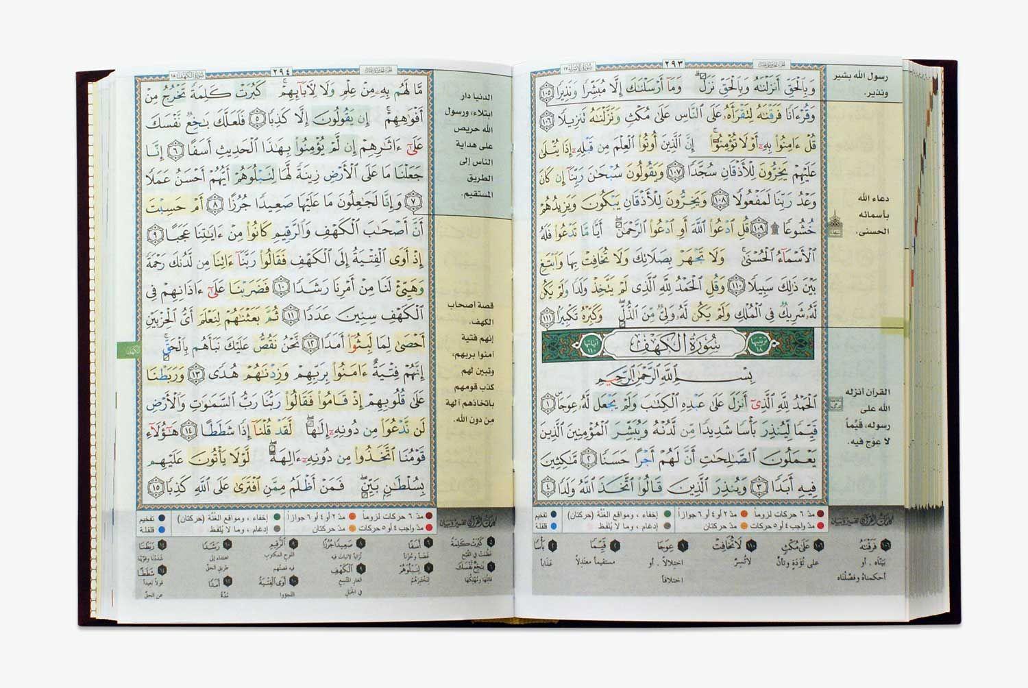 مصحف التجويد والتحفيظ مخمل - الوان متعددة مقاس 12*17 سم - Image 8