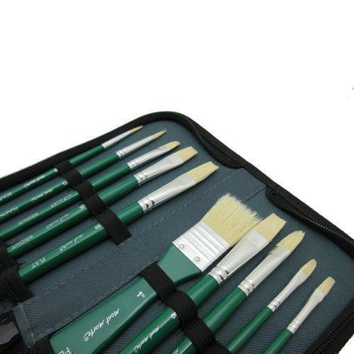 مجموعة فرش طلاء مونت مارت سيجنتشر BMHS0031 - شعيرات زيتية في المحفظة، 11 قطعة - Image 5